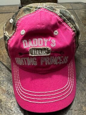 Buck Wear Girls Pink & Camo "Daddy's Little Hunting Princess" Baseball Hat